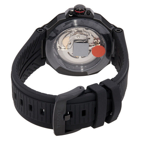 時計 TISSOT T-RACE Powermatic80 Tissot T-Race Powermatic 80 Automatic Black Dial Silicone
