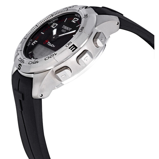 TISSOT T-Touch ブラック腕時計 Tissot T-Touch II Black Dial Men's Watch T0474204705700 T047