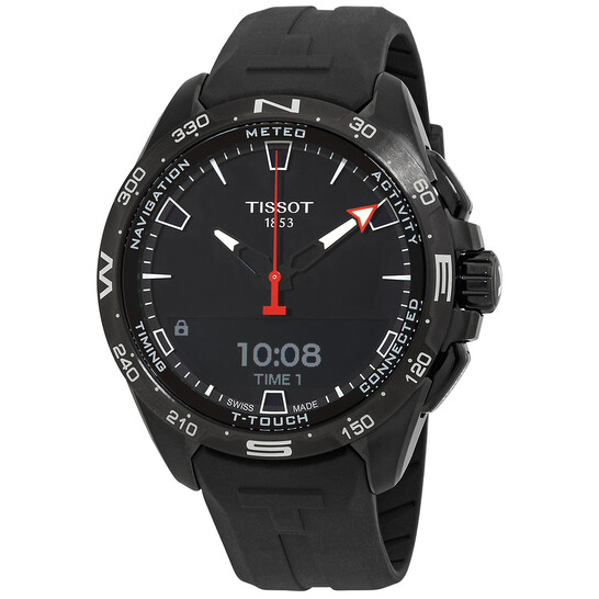 TISSOT 腕時計 T-TOUCH アナデジ クォーツ ブラック文字盤 QZ Tissot T-Touch Perpetual Alarm Chronograph Quartz Analog-Digital
