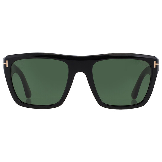 Tom Ford Alberto Green Browline Men's Sunglasses FT1077 01N 55