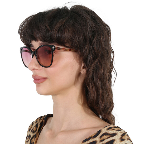 Tom Ford Ani Pink Gradient Cat Eye Ladies Sunglasses FT0844  display picture 2