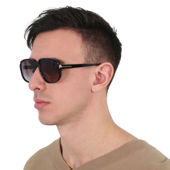 Tom Ford Anton Smoke Gradient Square Men's Sunglasses FT1024