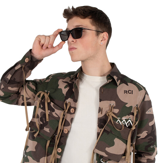 Tom Ford Arnaud Polarized Grey Square Men's Sunglasses FT0625 01D