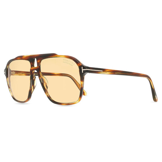 Tom Ford Amber Smoke Sunglasses with Original Case Amazon.com: Tom Ford Kemp FT1177 53N Sunglasses Men main image 4