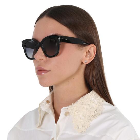 Tom Ford Beatrix Polarized Smoke Butterfly Ladies Sunglasses