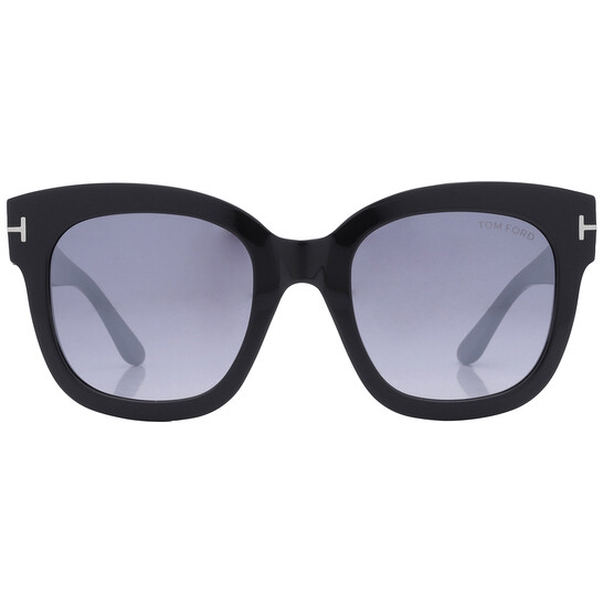 Tom Ford Beatrix Smoke Mirror Cat Eye Ladies Sunglasses