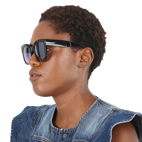 Tom Ford Beatrix Smoke Mirror Cat Eye Ladies Sunglasses