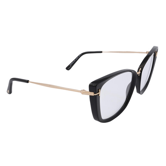 NEW TOM FORD FT5816-B/S 001 EYEGLASSES TF5816-B 001 BLACK WOMEN CAT EYE EYEWEAR Tom Ford TF5816-B 001 Cat Eye Shiny Black 53 mm Women main image 4
