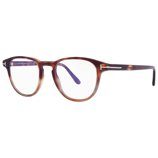 Tom Ford Blue Light Block Oval Unisex Eyeglasses FT5899-B 055 48