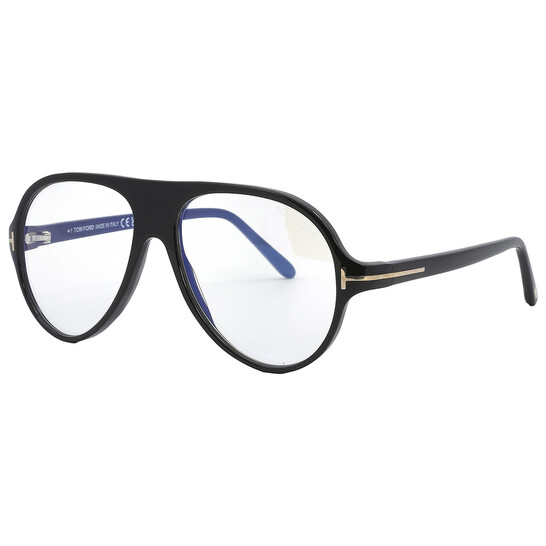 メガネ Tom Ford Blue Light Blocking Glasses TF5012B 001 Tom Ford Blue Light Block Pilot Men's Eyeglasses FT5012-B