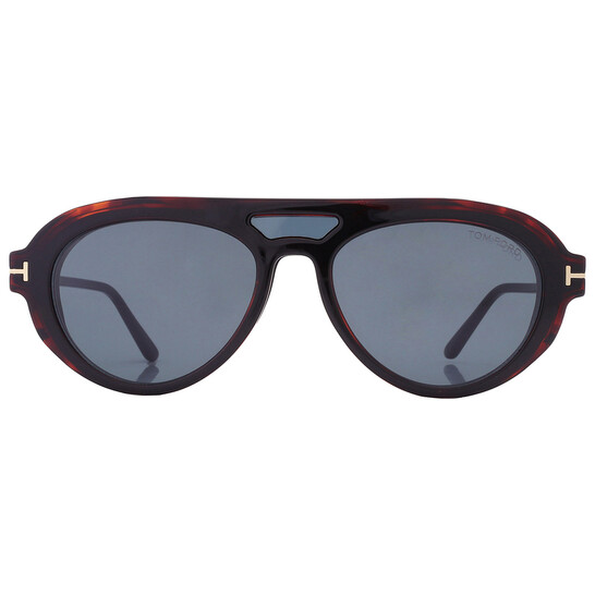 TOMFORD フライトンロコフレトスライト J1430LCL076X 1N001 Tom Ford Fletcher XXL (59 - 15) with Grey lenses and Black