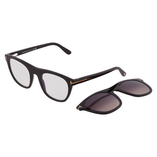 Tom Ford Blue Light Block With Grey Gradient Clip-On Oval