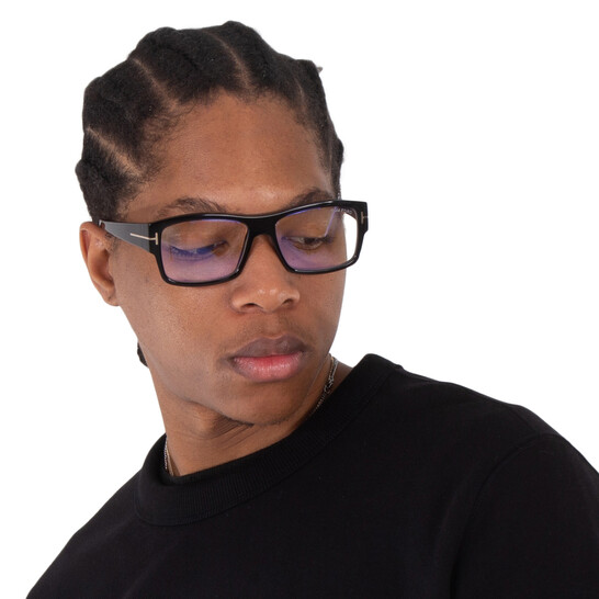 Tom Ford Blue Light Block Square Unisex Eyeglasses FT5941-B