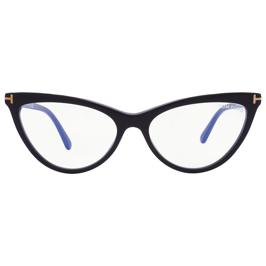 Tom Ford Blue Light Block With Grey Clip-On Cat Eye Ladies