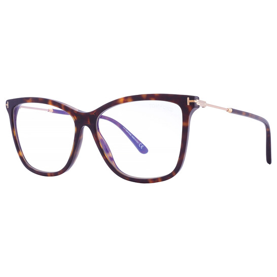 TOMFORD キャットアイクラス FT5826B 001 Tom Ford Eyeglasses FT 5881 -B 001 Shiny Black, t Logo, Eco