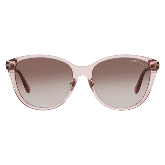 Tom Ford Brown Gradient Oval Ladies Sunglasses FT1055-K 72F  display picture 2