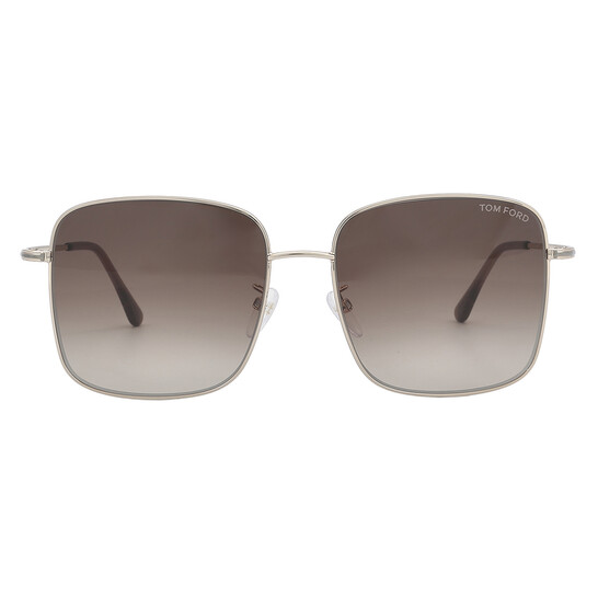 Tom Ford Brown Gradient Square Ladies Sunglasses FT0894-K