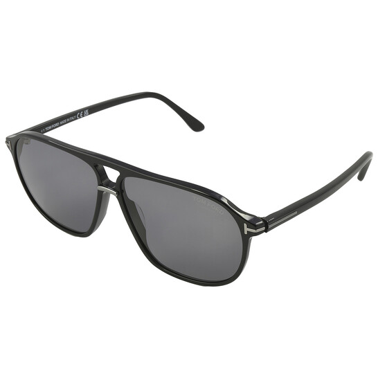 tom⭐︎ Tom Ford Xavier TF 1060 01F Shiny Black Brown Gradient Sunglasse