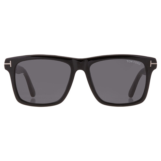 Tom Ford Buckley Smoke Square Men's Sunglasses FT0906-N 01A 58