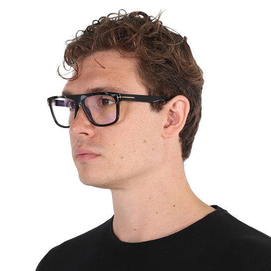 Tom Ford Cecilio Demo Browline Men's Eyeglasses FT0628 001 57