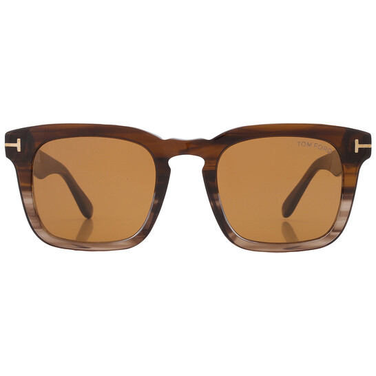 Tom Ford Dax Brown Square Men's Sunglasses FT0751 55E 50