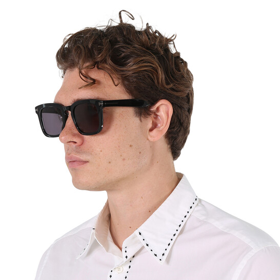 Tom Ford Dax Smoke Square Men's Sunglasses FT0751-N 01A 50