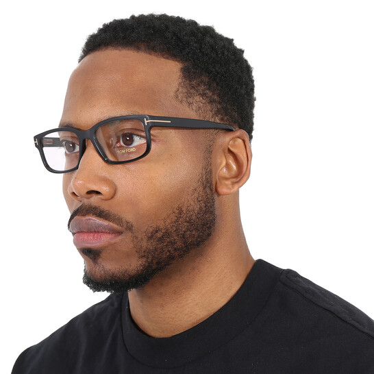 Tom Ford Demo Rectangular Men's Eyeglasses FT5313 002 55