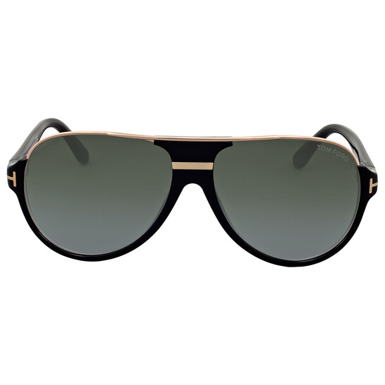 Tom Tom Ford Dimitry Green Smoke Gradient Pilot Men's Sunglasses