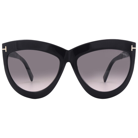 サングラス TOM FORD Tom Ford - FT1210 5901B - 01B (FT1210 5901B 01B) Tom Ford Doris Smoke Gradient Cat Eye Ladies Sunglasses