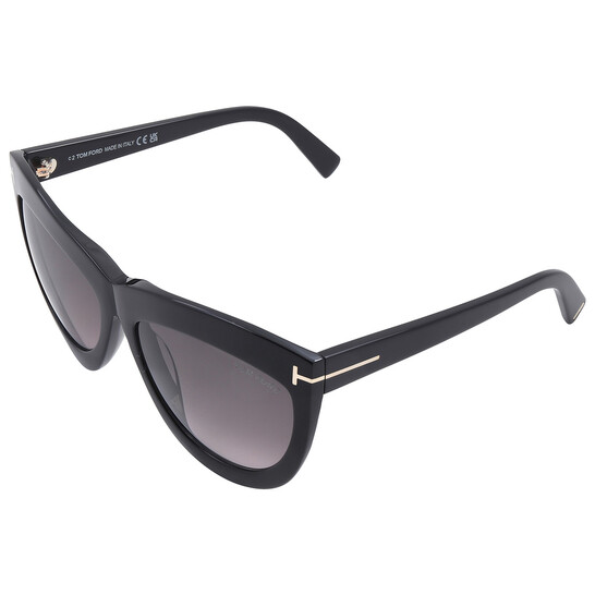 Tom Ford Doris Smoke Gradient Cat Eye Ladies Sunglasses