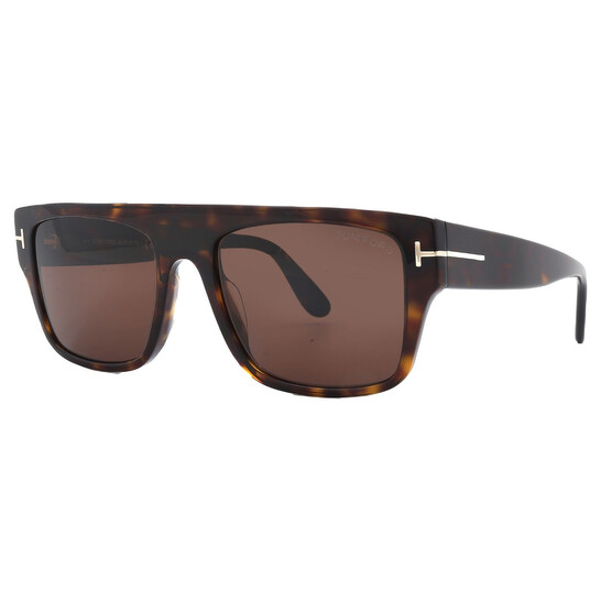 Tom Ford Dunning Brown Browline Men's Sunglasses FT0907 52E 55