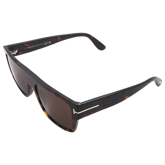 Tom Ford Dunning Brown Browline Men's Sunglasses FT0907 52E 55
