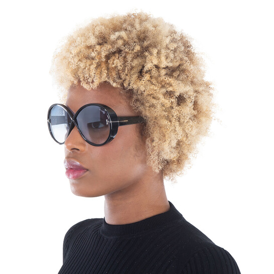 TOMFORD エティ ラウント フレム サンクラス FT1116 01X Tom Ford Edie Grey Gradient Mirror Butterfly Ladies