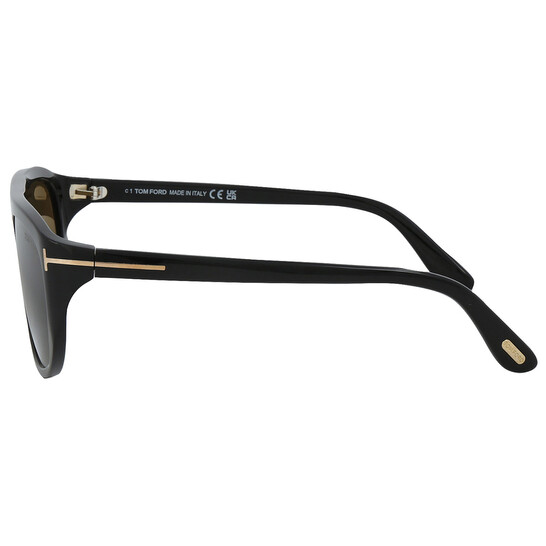 Tom Ford Women Sunglasses Black Roviex Pilot FT1002/S 01J NEW AUTHENTIC New TOM FORD FT1002 01J Shiny Black/Roviex 58-01-146  main image 3