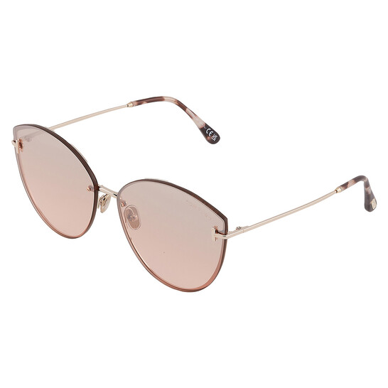 Tom Ford Evangeline Bordeaux Mirror Cat Eye Ladies  display picture 3