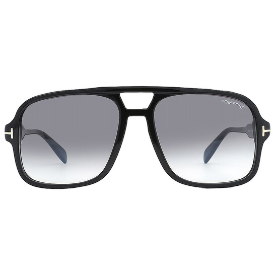 Tom Tom Ford Falconer Smoke Gradient Navigator Men's Sunglasses