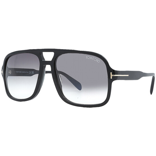 Tom Ford Falconer Smoke Gradient Navigator Men's Sunglasses