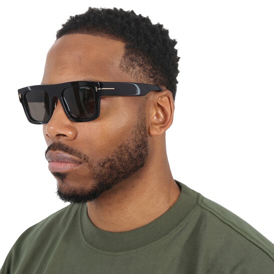 Tom Ford Fausto Smoke Browline Men display picture 2