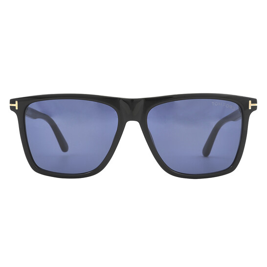 Tom Ford Fletcher Blue Square Men's Sunglasses FT0832 01V 57