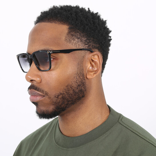Tom Ford Garrett Gradient Smoke Square Men's Sunglasses