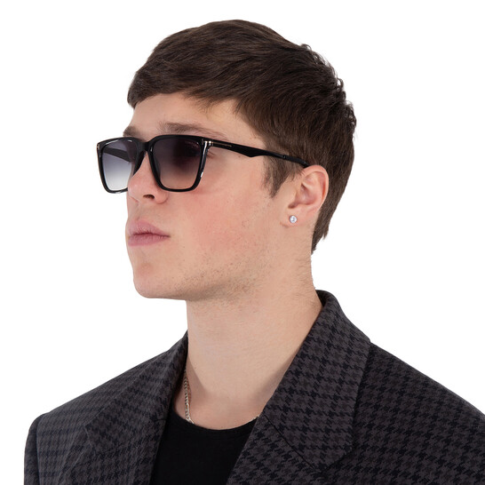 Tom Ford Garrettt Smoke Gradient Square Men's Sunglasses FT0862
