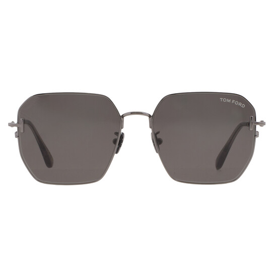 Tom Ford Smoke Geometric Unisex Sunglasses FT0967-K 08A 56