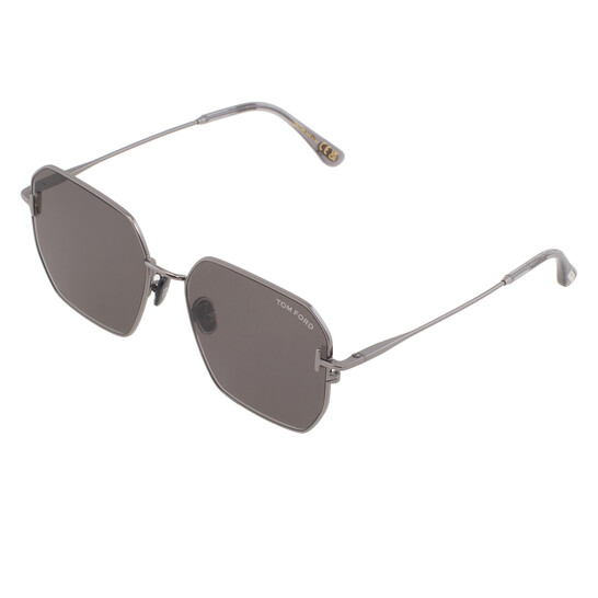 Tom Ford Smoke Geometric Unisex Sunglasses FT0967-K 08A 56