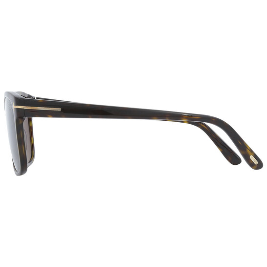 Tom Ford Giulio Polarized Smoke Square Men's Sunglasses FT0698 52D