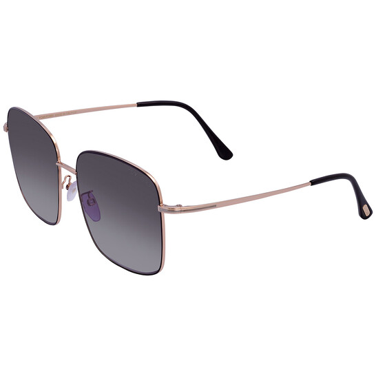 Tom Ford Grey Gradient Square Unisex Sunglasses FT0894-K 05B
