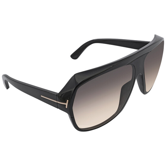 Tom Ford Hawkings Smoke Gradient Pilot Ladies Sunglasses