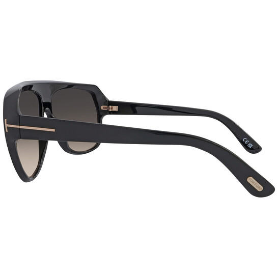 Tom Tom Ford Hawkings Smoke Gradient Pilot Ladies Sunglasses