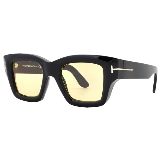 TOMFORD イリアス スクエア フレム サンクラス FT1154 01E Tom Ford ILIAS FT1154 Black/Yellow Photochromic (01E