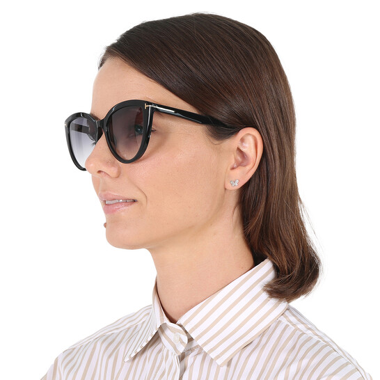 Tom Ford Isabella Smoke Gradient Cat Eye Ladies Sunglasses
