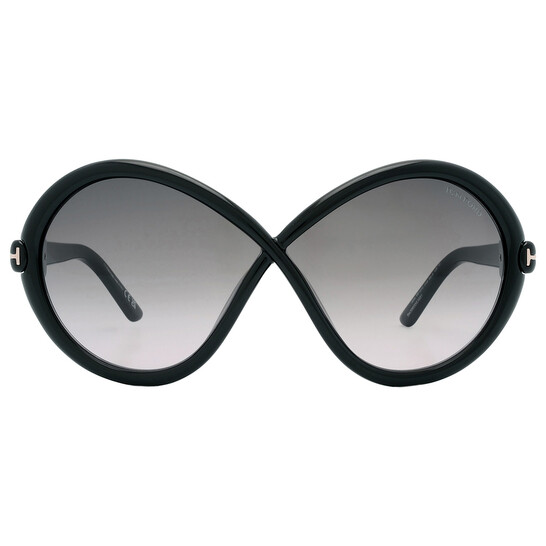 Tom Ford Jada Smoke Gradient Butterfly Ladies Sunglasses  display picture 1